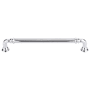 Top Knobs Reeded 7 Inch Center to Center Handle Cabinet Pull from the Chareau Series - 10 Pack Polished Chrome