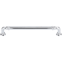 Top Knobs Reeded 7 Inch Center to Center Handle Cabinet Pull from the Chareau Collection Polished Chrome