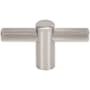 Top Knobs Dempsey 2-1/2 Inch Bar Cabinet Knob Brushed Satin Nickel