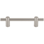 Top Knobs Dempsey 3-3/4 Inch Center to Center Bar Cabinet Pull Brushed Satin Nickel