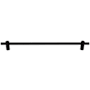 Top Knobs Dempsey 18 Inch Center to Center Bar Cabinet Pull Flat Black