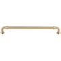 Top Knobs Reeded 9 Inch Center to Center Handle Cabinet Pull from the Chareau Collection Honey Bronze