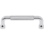 Top Knobs Garrison 3-3/4 Inch Center to Center Handle Cabinet Pull Polished Chrome