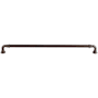 Top Knobs Reeded 12 Inch Center to Center Handle Cabinet Pull from the Chareau Collection Ash Gray