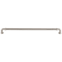 Top Knobs Reeded 12 Inch Center to Center Handle Cabinet Pull from the Chareau Collection Brushed Satin Nickel