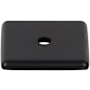 Top Knobs Radcliffe 1-1/4 Inch Cabinet Knob Backplate Flat Black