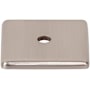 Top Knobs Radcliffe 1-1/4 Inch Cabinet Knob Backplate Brushed Satin Nickel