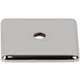 Top Knobs Radcliffe 1-1/4 Inch Cabinet Knob Backplate Polished Chrome