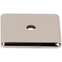 Top Knobs Radcliffe 1-1/4 Inch Cabinet Knob Backplate Polished Nickel