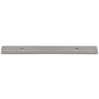 Top Knobs Radcliffe 3-3/4 Inch Center to Center Cabinet Pull Backplate Brushed Satin Nickel