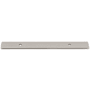 Top Knobs Radcliffe 3-3/4 Inch Center to Center Cabinet Pull Backplate Polished Nickel
