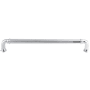 Top Knobs Reeded 18 Inch Center to Center Appliance Pull from the Chareau Collection Polished Chrome