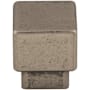 Top Knobs Sanctuary 1 Inch Square Cabinet Knob Pewter Antique