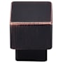 Top Knobs Tapered 1 Inch Square Cabinet Knob from the Sanctuary Collection Tuscan Bronze
