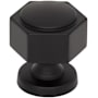 Top Knobs Stanmore 1-1/4 Inch Geometric Cabinet Knob from the Brockwell Collection Flat Black