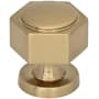 Top Knobs Stanmore 1-1/4 Inch Geometric Cabinet Knob from the Brockwell Collection Honey Bronze