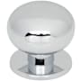 Top Knobs Lambert 1-1/4 Inch Mushroom Cabinet Knob from the Brockwell Collection Polished Chrome