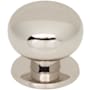 Top Knobs Lambert 1-1/4 Inch Mushroom Cabinet Knob from the Brockwell Collection Polished Nickel