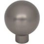 Top Knobs Brockwell 1-1/8 Inch Round Cabinet Knob Ash Gray