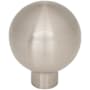 Top Knobs Brockwell 1-1/8 Inch Round Cabinet Knob Brushed Satin Nickel