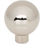 Top Knobs Brockwell 1-1/8 Inch Round Cabinet Knob Polished Nickel
