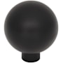 Top Knobs Brockwell 1-1/4 Inch Round Cabinet Knob Flat Black