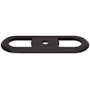 Top Knobs Brockwell 2-3/4 Inch Cabinet Knob Backplate Flat Black