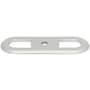 Top Knobs Brockwell 2-3/4 Inch Cabinet Knob Backplate Polished Chrome