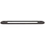 Top Knobs Brockwell 5-1/16 Inch Center to Center Cabinet Pull Backplate Flat Black
