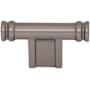 Top Knobs Newburn 2-1/4 Inch Bar Cabinet Knob from the Brockwell Collection Ash Gray