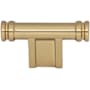 Top Knobs Newburn 2-1/4 Inch Bar Cabinet Knob from the Brockwell Collection Honey Bronze