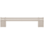 Top Knobs Newburn 5-1/16 Inch Center to Center Handle Cabinet Pull from the Brockwell Collection Brushed Satin Nickel