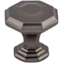 Top Knobs Chalet 1-1/8 Inch Geometric Cabinet Knob from the Chareau Collection Ash Gray