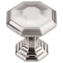 Top Knobs Chalet 1-1/8 Inch Geometric Cabinet Knob from the Chareau Collection Brushed Satin Nickel