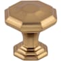 Top Knobs Chalet 1-1/8 Inch Geometric Cabinet Knob from the Chareau Collection Honey Bronze