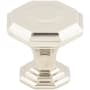 Top Knobs Chalet 1-1/8 Inch Geometric Cabinet Knob from the Chareau Collection Polished Nickel