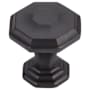 Top Knobs Chalet 1-1/8 Inch Geometric Cabinet Knob from the Chareau Collection Sable