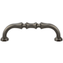 Top Knobs Chalet 3-3/4 Inch Center to Center Handle Cabinet Pull from the Chareau Collection Ash Gray