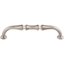 Top Knobs Chalet 5 Inch Center to Center Handle Cabinet Pull from the Chareau Collection Brushed Satin Nickel