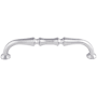 Top Knobs Chalet 5 Inch Center to Center Handle Cabinet Pull from the Chareau Collection Polished Chrome