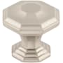 Top Knobs Chalet 1-1/2 Inch Geometric Cabinet Knob from the Chareau Collection Brushed Satin Nickel