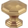 Top Knobs Chalet 1-1/2 Inch Geometric Cabinet Knob from the Chareau Collection Honey Bronze