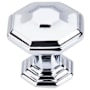 Top Knobs Chalet 1-1/2 Inch Geometric Cabinet Knob from the Chareau Collection Polished Chrome