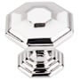 Top Knobs Chalet 1-1/2 Inch Geometric Cabinet Knob from the Chareau Collection Polished Nickel