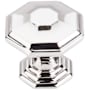 Top Knobs Chalet 1-1/2 Inch Geometric Cabinet Knob from the Chareau Collection Polished Nickel