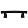 Top Knobs Arched 3 Inch Center to Center Bar Cabinet Pull from the Sanctuary Series - 10 Pack Flat Black