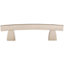 Top Knobs Arched 3 Inch Center to Center Bar Cabinet Pull from the Sanctuary Collection Brushed Satin Nickel