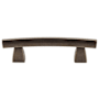 Top Knobs Arched 3 Inch Center to Center Bar Cabinet Pull from the Sanctuary Series - 10 Pack German Bronze