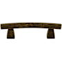 Top Knobs Arched 3 Inch Center to Center Bar Cabinet Pull from the Sanctuary Collection German Bronze