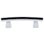 Top Knobs Arched 3 Inch Center to Center Bar Cabinet Pull from the Sanctuary Series - 10 Pack Polished Chrome